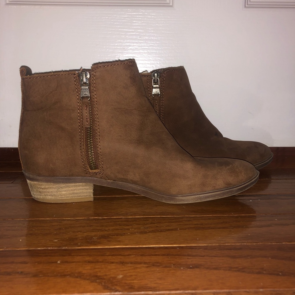 Ralph Lauren brown booties